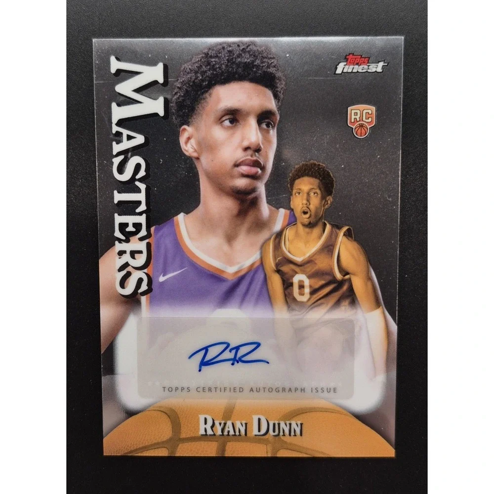 2024-25 Topps Finest  Ryan Dunn #MA-RD Masters Autographs (AU, RC) Phoenix Suns